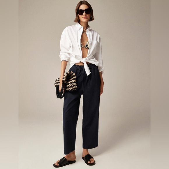 NWT J. Crew Drapey Drawstring Pant in Viscose Blend - Picture 1 of 4